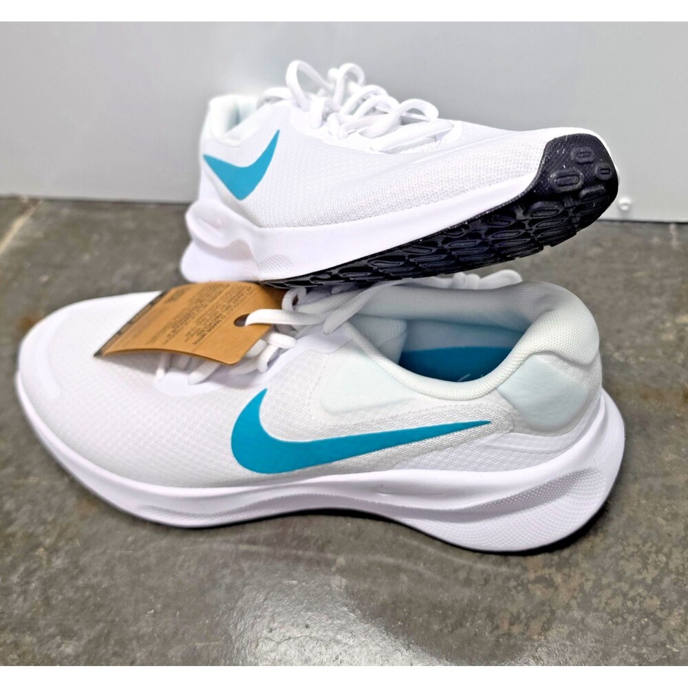 Nike Revolution 7 Men 9.5 Women's 11 White Dusty Cactus Running Shoe FB2207-103